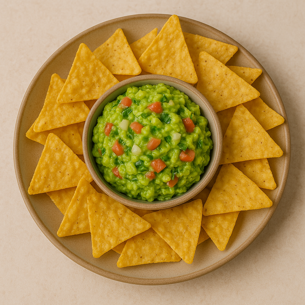 Guacamole with chips